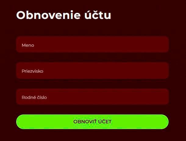 obnoviť e-mail kasíno eurogold